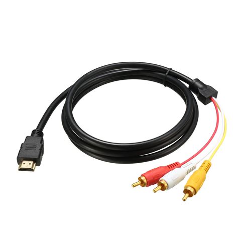 rca adapter for tv|hdmi to 3 rca cable 1.5M HDMI to 3 RCA Audio Video AV .